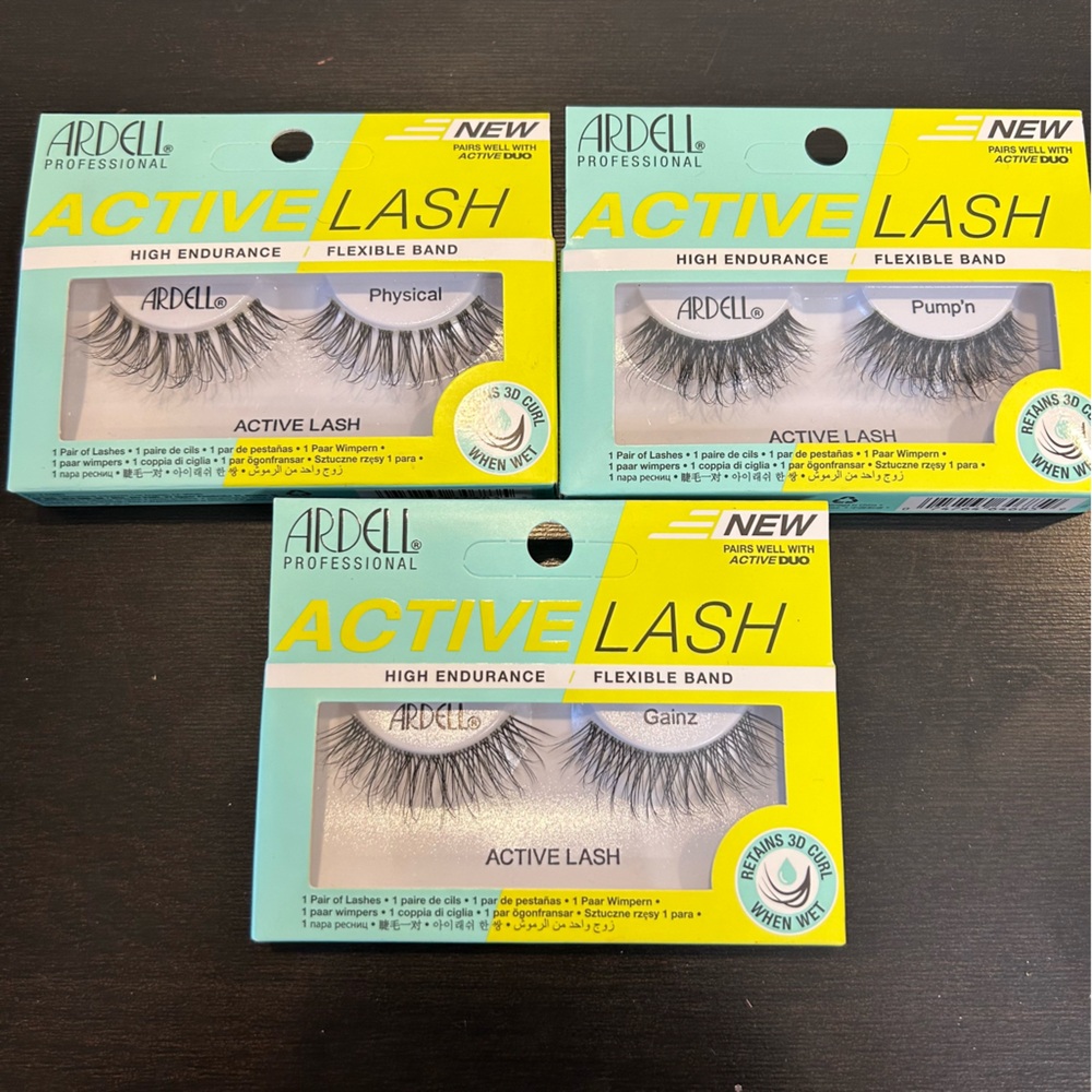 Bundle of 3 Ardell Active Lash Set Black